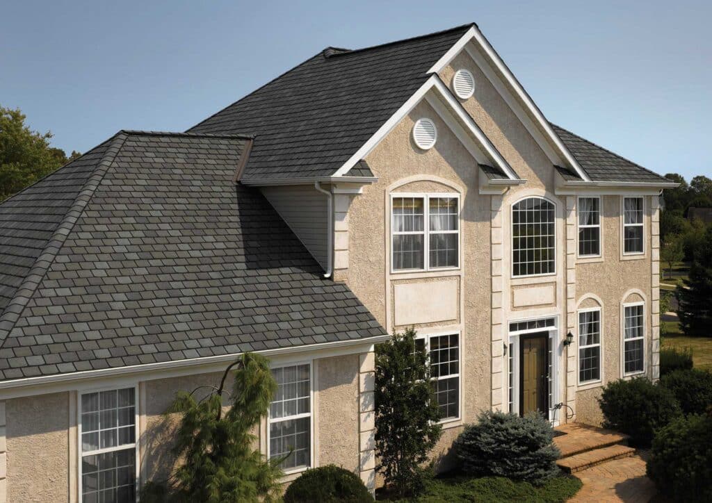 Roofing Service on Grey Shingled Ohio Home