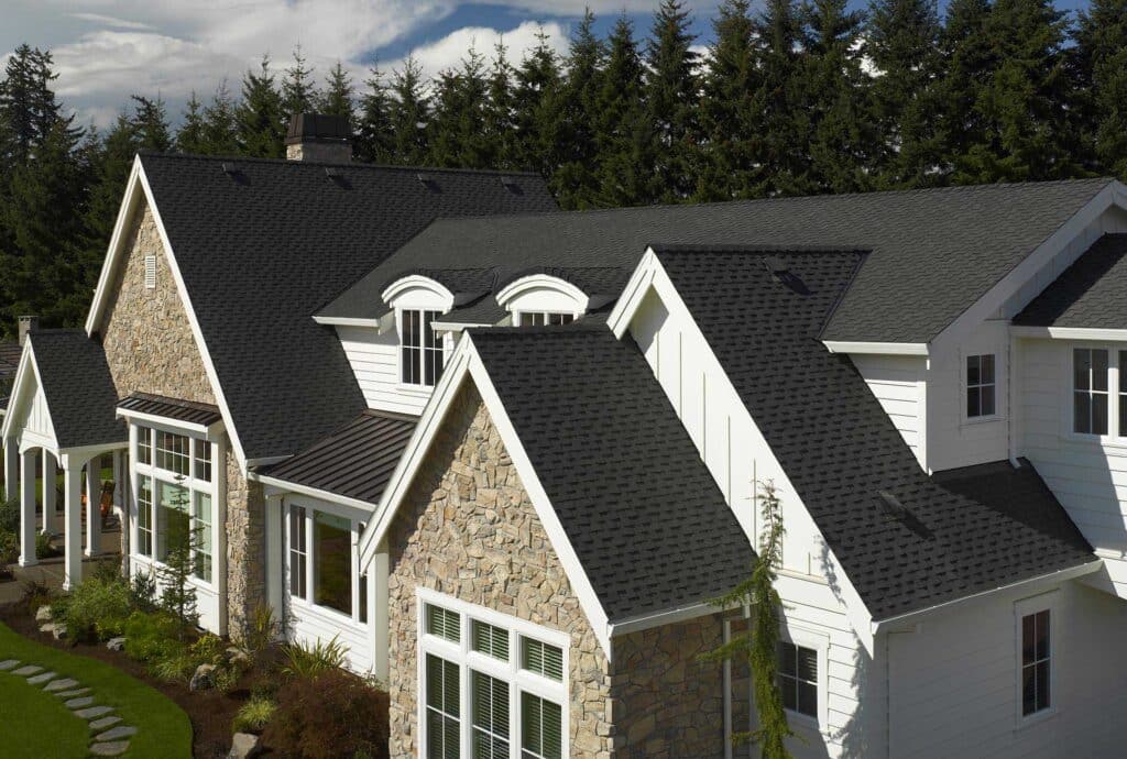 Charcoal Shingles on a Luxury Home