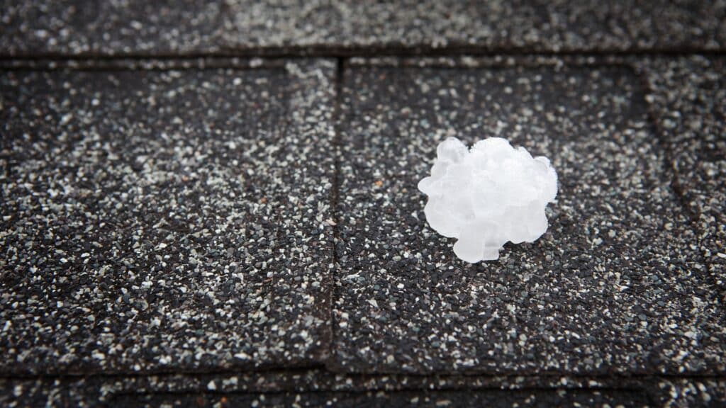 What Does Hail Damage Look Like on a Roof - Hail Storm - Frogtown Roofing Ohio